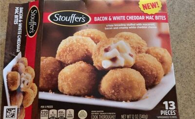 STOUFFER's White Macaroni Bacon Bites 12oz Box