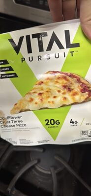 Cauliflower Crust Three Cheese Pizza, Three Cheese