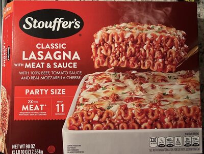 STOUFFER's Family Size Lasagna with Meat and Sauce Frozen Entre 90oz