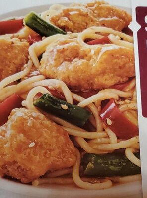 Sesame Chicken Sesame Breaded White Meat Chicken Tenderloins With Pasta And Vegetables, Sesame Chicken