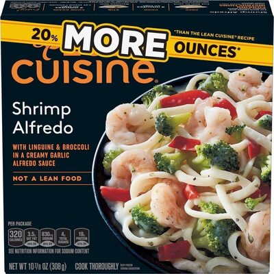 Lean Cuisine Frozen Meal Shrimp Alfredo, Balance Bowls Microwave Meal, Frozen Shrimp Dinner, Frozen Dinner for One