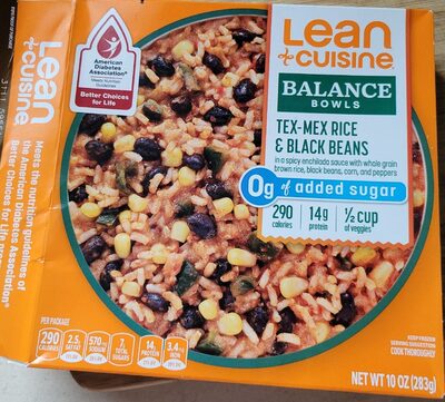 Tex-Mex Rice & Black Beans In A Spicy Enchilada Sauce With Whole Grain Brown Rice, Black Beans, Corn, And Peppers Balance Bowls, Tex-Mex Rice & Black Beans