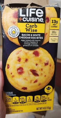 Bacon & White Cheddar Egg Bites, Bacon & White Cheddar