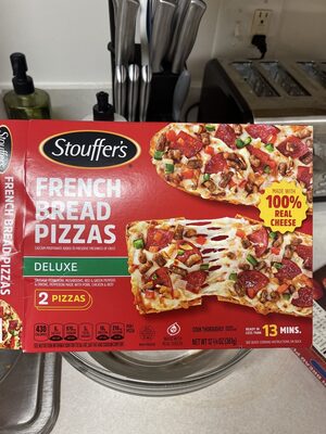 STOUFFER's Deluxe French Bread Frozen Pizza 12.75oz Box