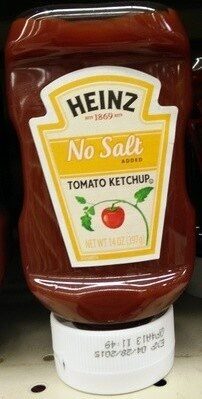 Tomato No Salt Added Ketchup, Tomato