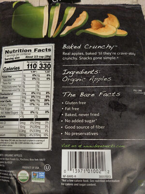 Granny Smith Organic Apple Chips, Granny Smith