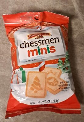 Pepperidge Farm Chessmen Mini Butter Holiday Cookies, 2.25 Oz Bag