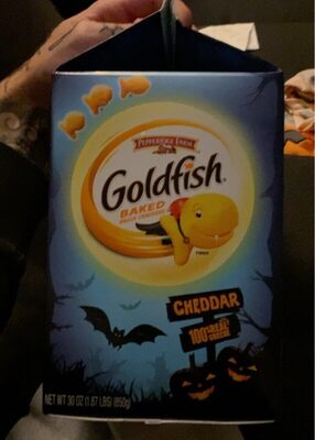 Goldfish Cheddar Crackers, Snack Crackers, Halloween Edition, 30 oz carton