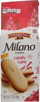 Pepperidge Farm Milano Cookies, Candy Cane Cookies, 7 oz. Bag