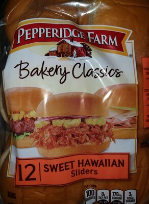 Pepperidge Farm Sweet Hawaiian Slider Buns, 12-Pack Bag