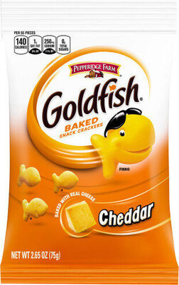 Goldfish Cheddar Cheese Crackers, 2.65 Oz Bag