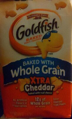 Pepperidge Farm Goldfish Crackers Baked with Whole Grain, Xtra Cheddar, 6.6 oz. Bag
