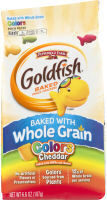 Pepperidge Farm Goldfish Baked with Whole Grain Colors Cheddar Crackers, 6.6 oz. Bag
