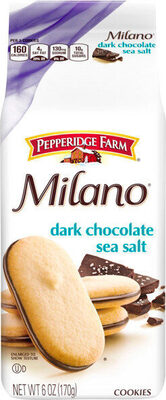 Pepperidge Farm Milano Cookies, Dark Chocolate Sea Salt, 6 Oz Bag