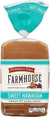 Pepperidge Farm Farmhouse Sweet Hawaiian Bread, 22 Oz Loaf