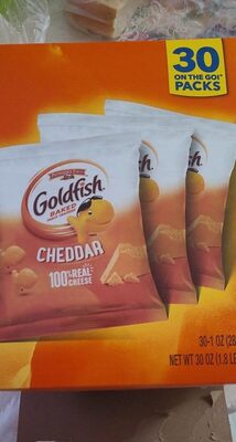 Goldfish Cheddar Crackers, Snack Pack, 1 oz, 30 CT Multi-Pack Box