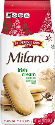 Pepperidge Farm Milano Cookies, Irish Cream Flavored, 7 oz. Bag