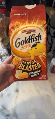 Goldfish Flavor Blasted Cheddar Jack'd Crackers, Snack Crackers, 6.6 oz bag