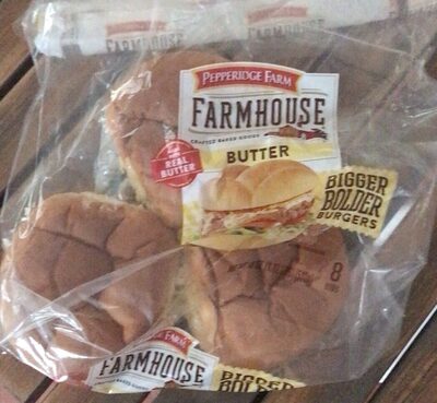 Pepperidge Farm Farmhouse Butter Hamburger Buns, 8-Pack Bag