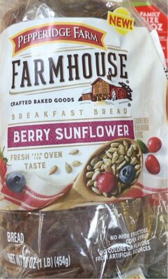 Pepperidge Farm Farmhouse Berry Sunflower Breakfast Bread, 16 oz. Bag