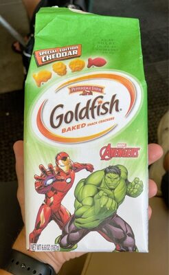 Goldfish Marvel Avengers Cheddar Crackers, Snack Crackers, 6.6 oz bag