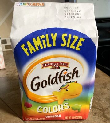 Goldfish Colors Cheddar Cheese Crackers, 10 Oz Bag
