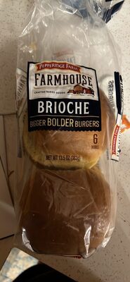 Pepperidge Farm Farmhouse Brioche Hamburger Buns, 6-Pack Bag