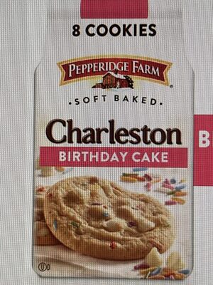 Pepperidge Farm Charleston Birthday Cake Cookies, 8 Soft Baked Cookies, 8.6 oz. Bag