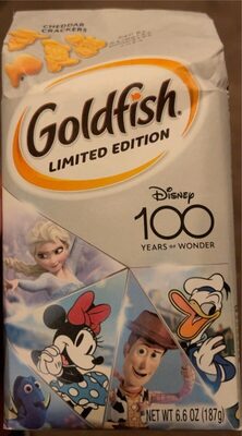 Goldfish Limited Edition Disney 100th Cheddar Crackers, Snack Crackers, 6.6 oz bag