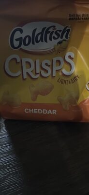 Goldfish Crisps Cheddar Cheese Baked Chip Crackers, 6.25 Oz Bag