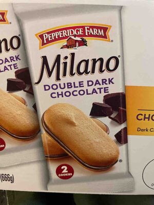 Pepperidge Farm Milano Cookies, Double Dark Chocolate, 24 Packs, 2 Cookies per Pack
