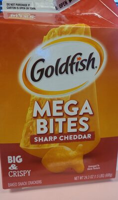 Goldfish Sharp Cheddar Baked Snack Crackers, 24.3 Oz Carton