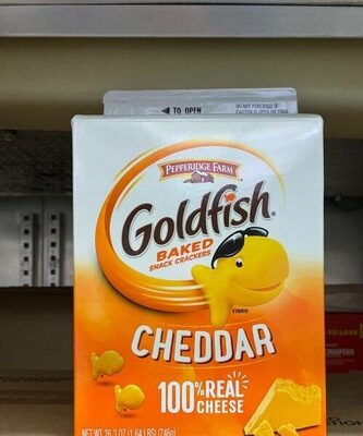 Pepperidge Farm Goldfish Crackers, Cheddar, 26.3-oz. Carton