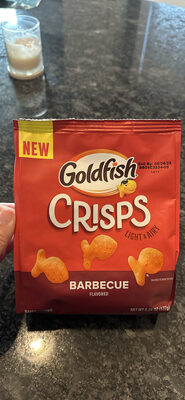 Goldfish Crisps Barbecue Flavored Baked Chip Crackers, 6.25 Oz Bag