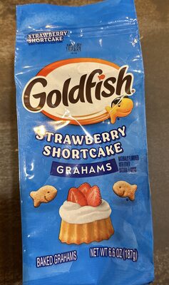 Goldfish Grahams Strawberry Shortcake Flavored Baked Snack Crackers, 6.6 Oz Bag