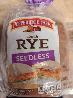 Pepperidge Farm Jewish Rye Seedless Bread, 16 oz. Bag