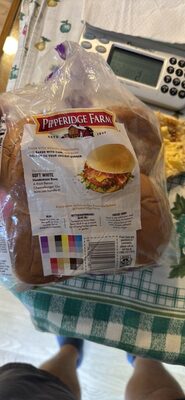 Pepperidge Farm Soft White Hamburger Buns, 8-Pack Bag