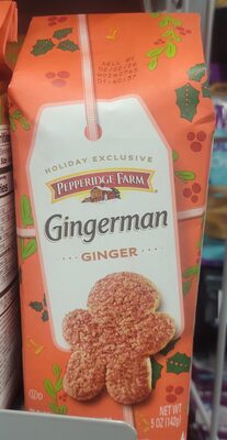Pepperidge Farm Gingerman Cookies, Ginger Cookies, 5 oz. Bag