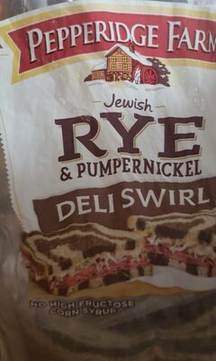 Pepperidge Farm Jewish Rye & Pumpernickel Deli Swirl Bread, 2 lb. loaf