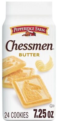 Pepperidge Farm Chessmen Butter Cookies, 7.25 OZ Bag (24 Cookies)