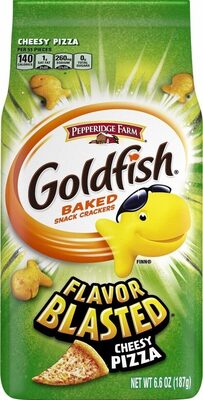Goldfish Flavor Blasted Xtra Cheesy Pizza Crackers, 6.6 oz. Bag
