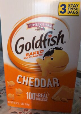 Goldfish Cheddar Crackers, 22 Ounce Bags, 3 Count