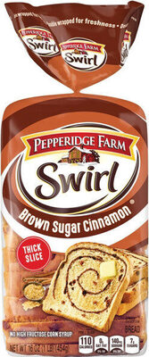 Pepperidge Farm Brown Sugar Cinnamon Swirl Breakfast Bread, 16 Oz Loaf
