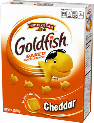 Goldfish Cheddar Crackers, Snack Crackers, 10 oz box
