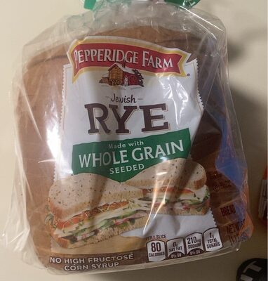 Pepperidge Farm Jewish Rye Seeded Whole Grain Bread, 16 oz. Loaf