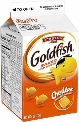 Pepperidge Farm Goldfish Cheddar Crackers, 4 oz. Carton