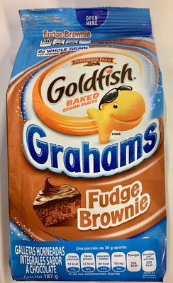 Pepperidge Farm Goldfish Grahams Fudge Brownie Crackers, 6.6 oz. Bag