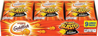 Pepperidge Farm Goldfish Flavor Blasted Xtra Cheddar, 9 Count 0.9 Oz
