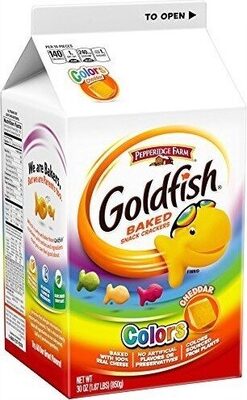 Goldfish Colors Cheddar Cheese Crackers, 30 oz Carton