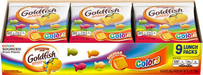 Pepperidge Farm Goldfish Colors Cheddar, 9 Count 0.9 Oz